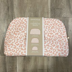 Set of three cosmetic bags